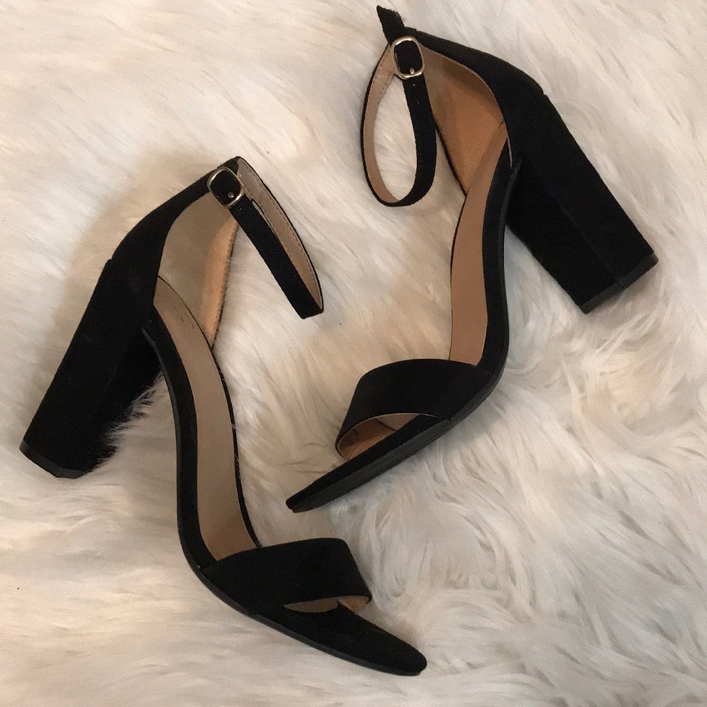 Black Suede high heels